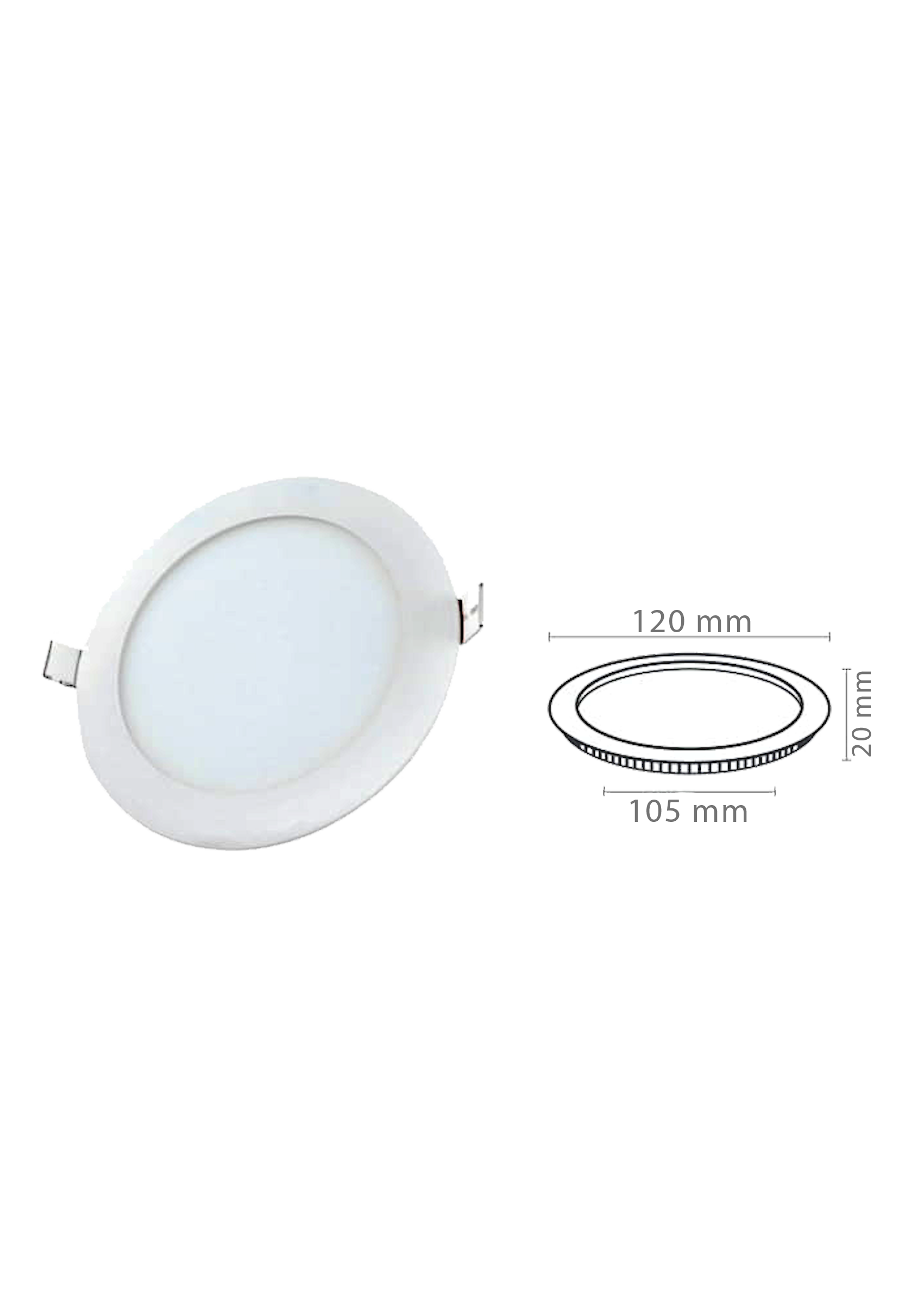 6W Yuvarlak Slim Led Panel Armatür