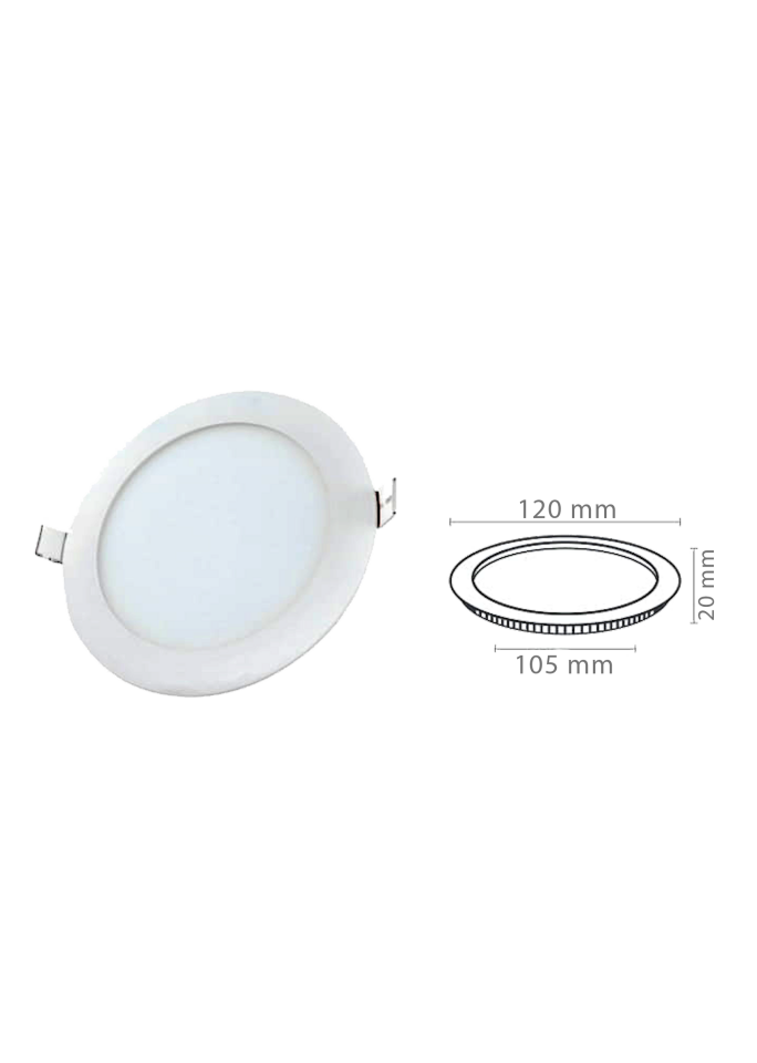 6W Yuvarlak Slim Led Panel Armatür