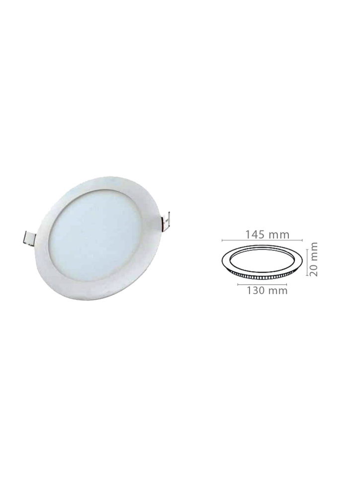 9W Yuvarlak Slim Led Panel Armatür