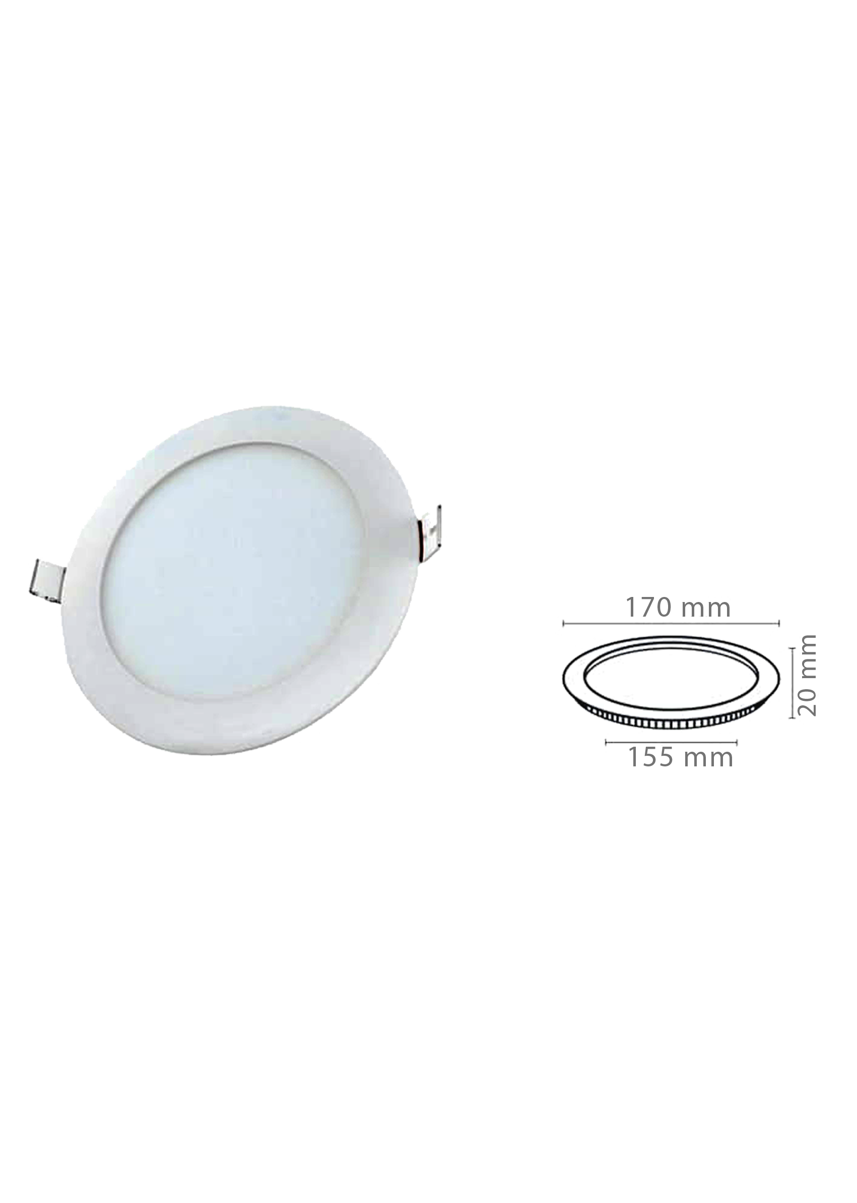 12W Yuvarlak Slim Led Panel Armatür
