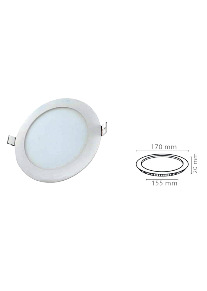 12W Yuvarlak Slim Led Panel Armatür