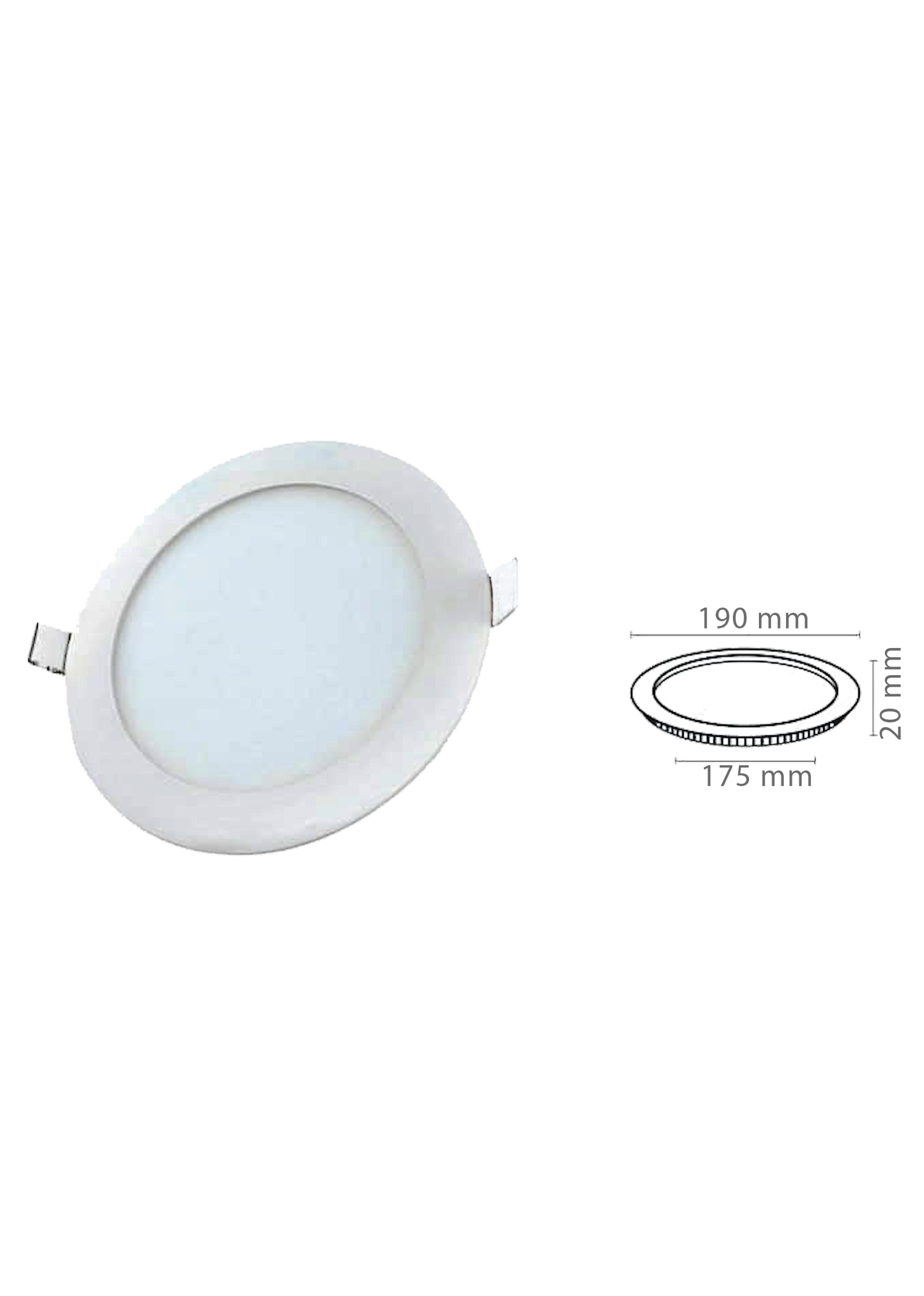 15W Yuvarlak Slim Led Panel Armatür