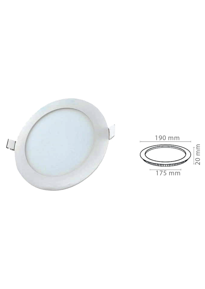 15W Yuvarlak Slim Led Panel Armatür