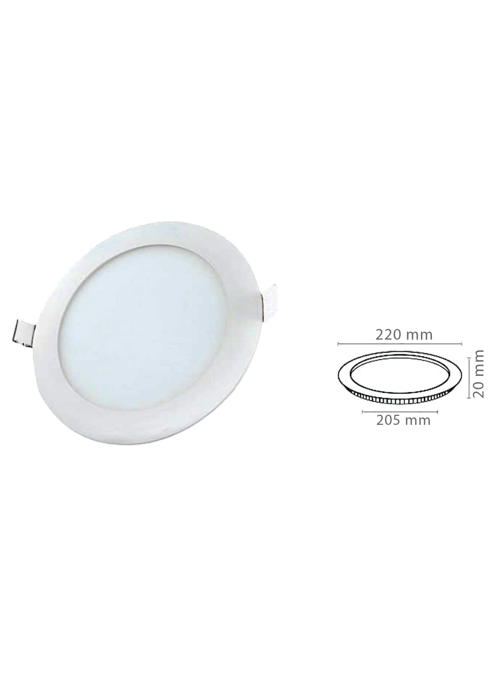 18W Yuvarlak Slim Led Panel Armatür