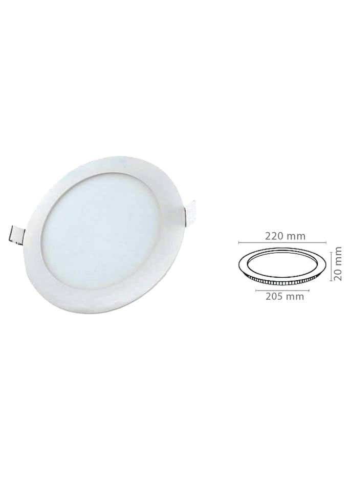 18W Yuvarlak Slim Led Panel Armatür