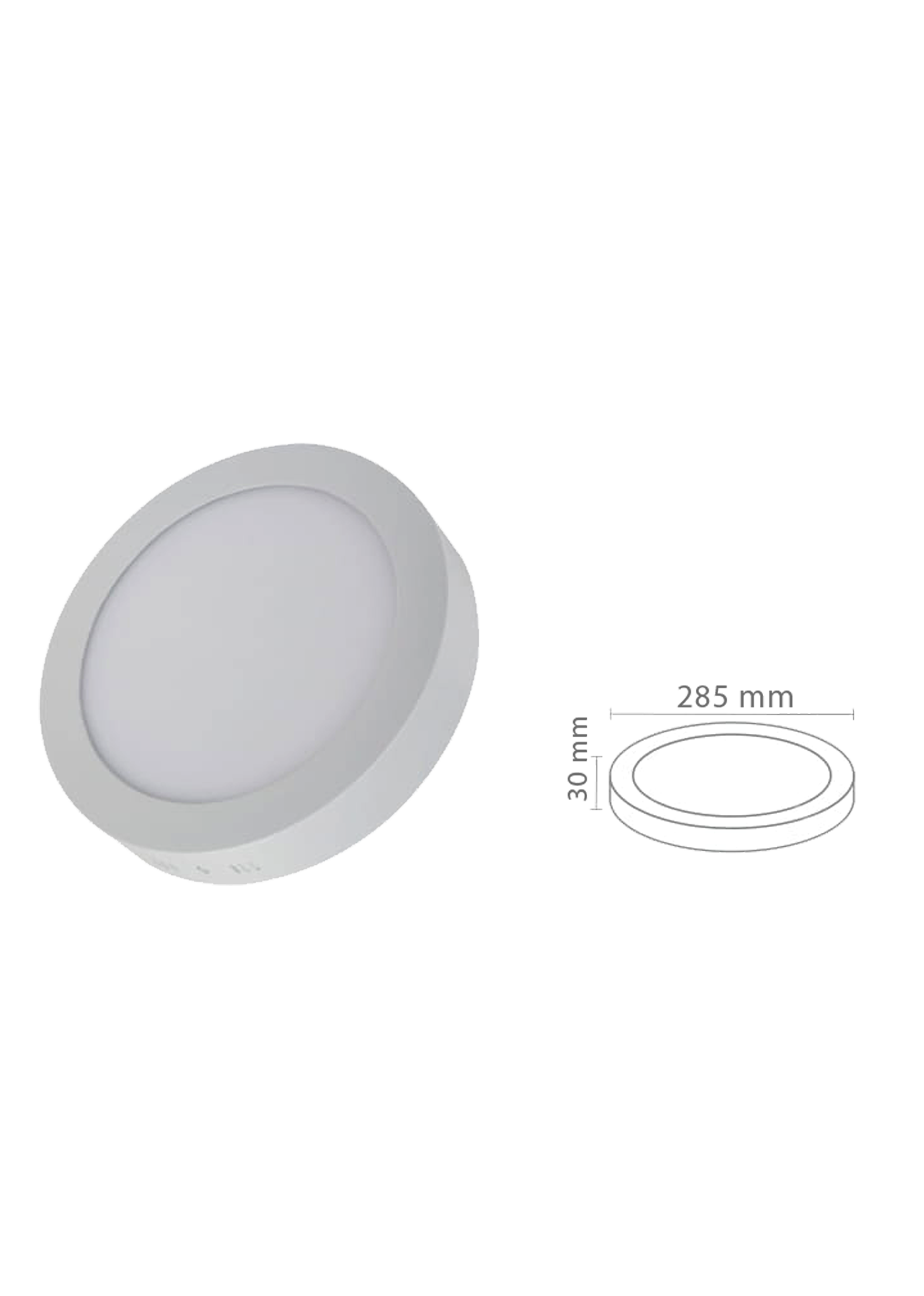24W Yuvarlak Sıva Üstü Slim Led Panel Armatür