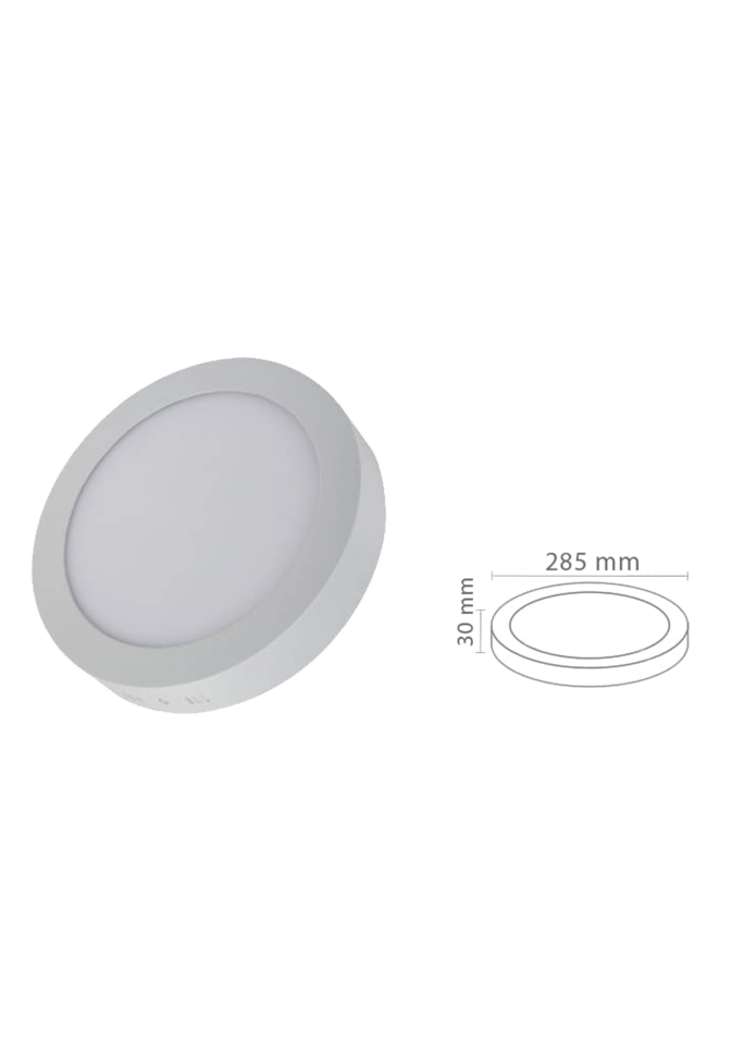24W Yuvarlak Sıva Üstü Slim Led Panel Armatür