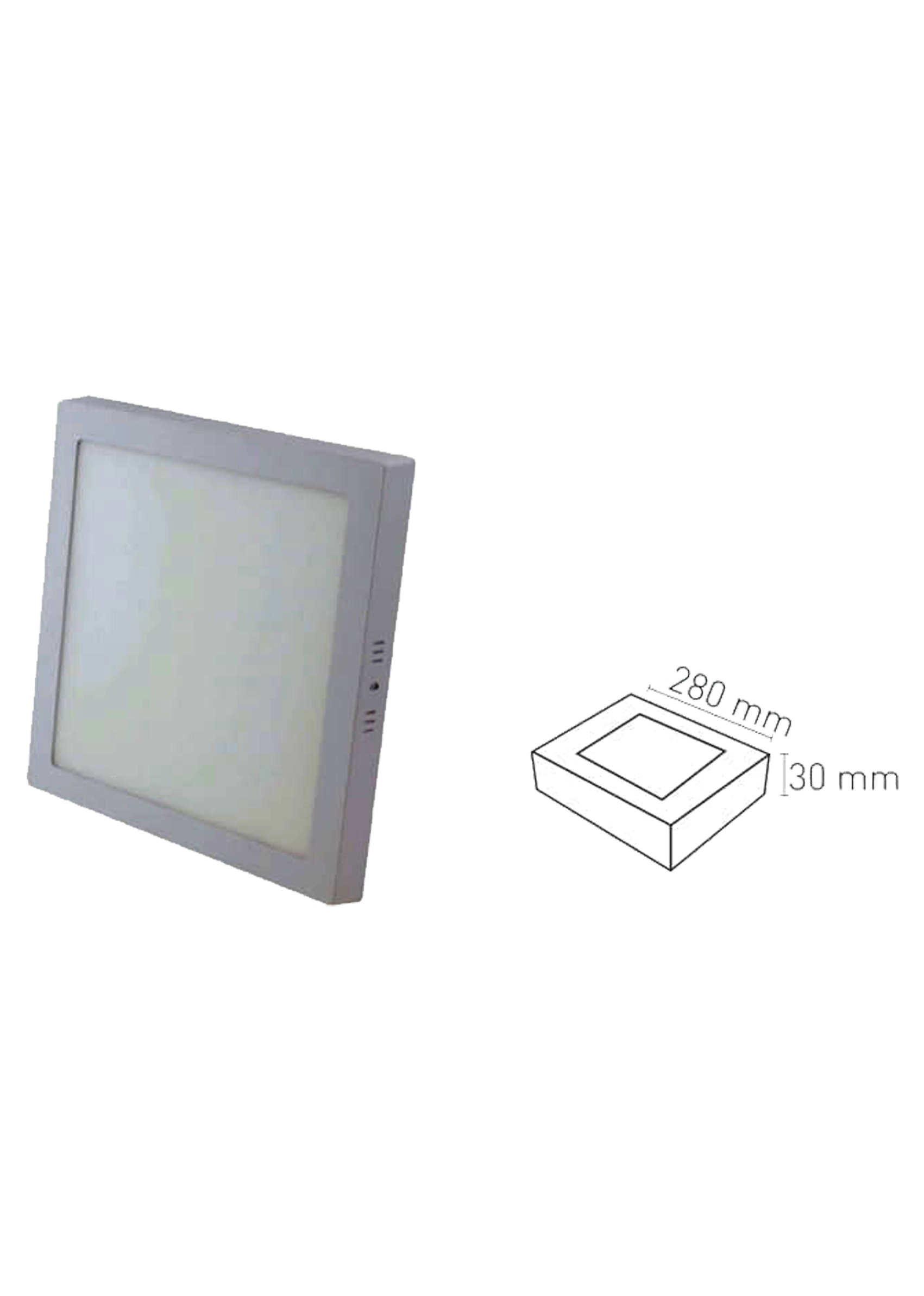24W Kare Sıva Üstü Slim Led Panel Armatür