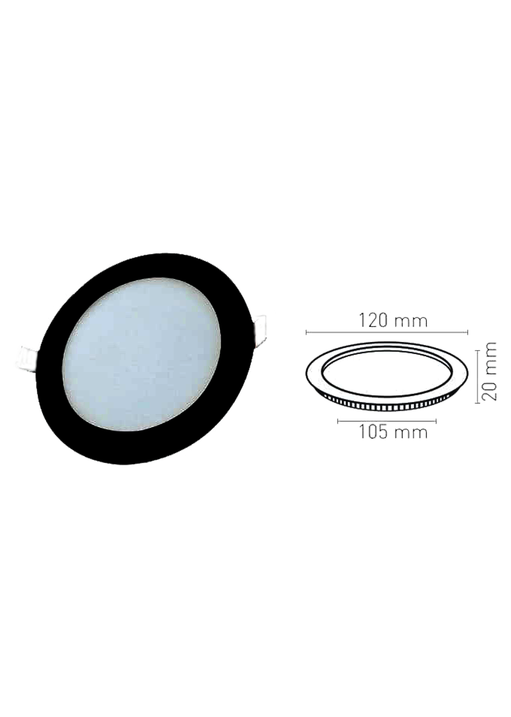 6W Yuvarlak Slim Led Panel Armatür