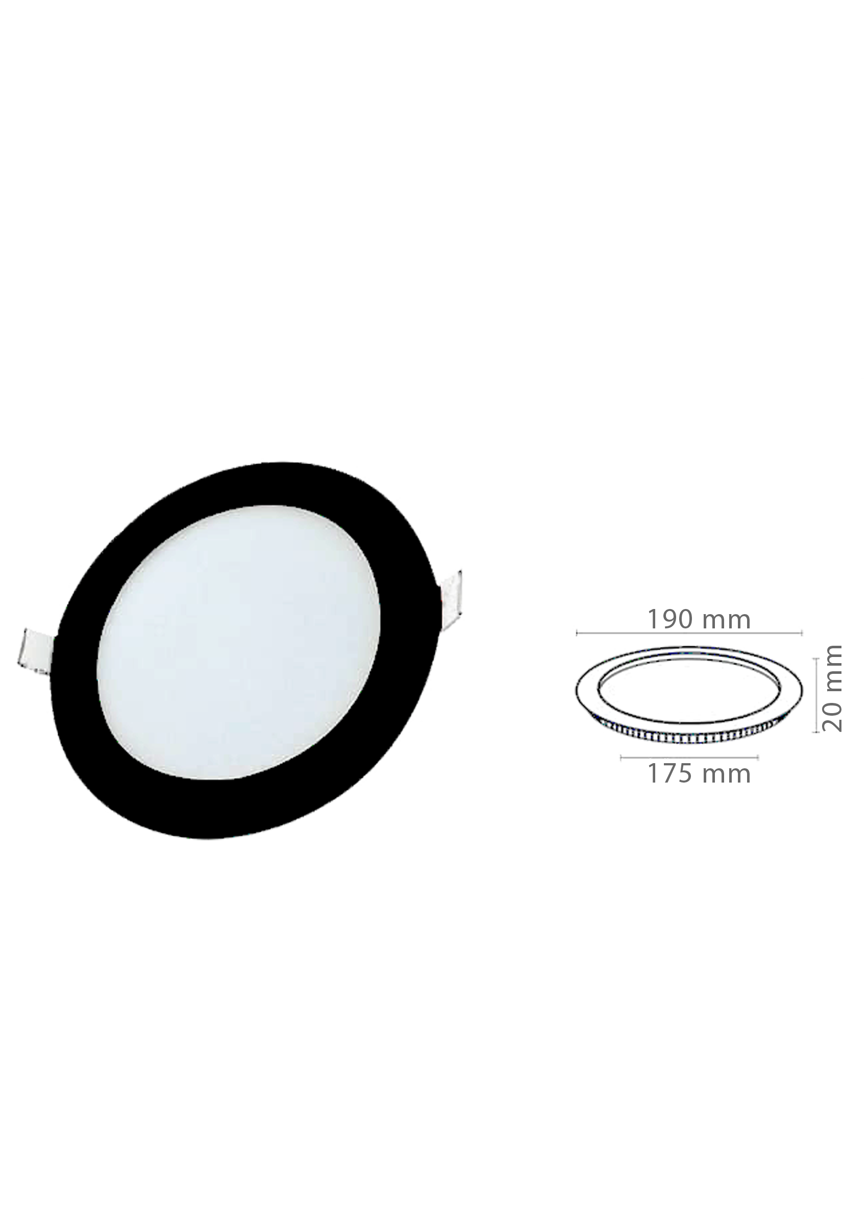 15W Yuvarlak Slim Led Panel Armatür