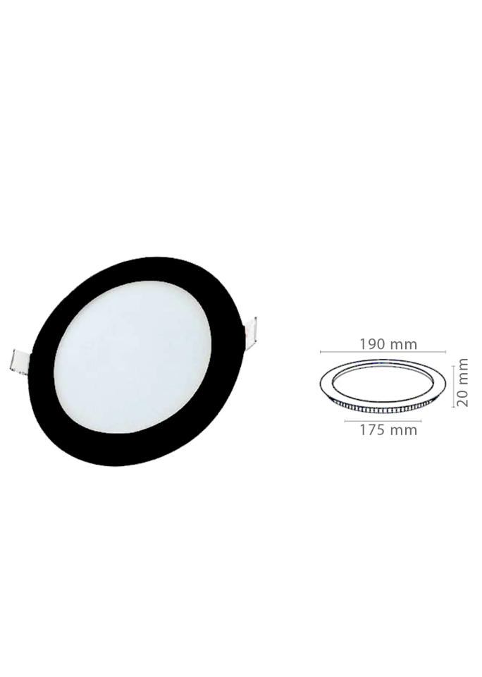 15W Yuvarlak Slim Led Panel Armatür
