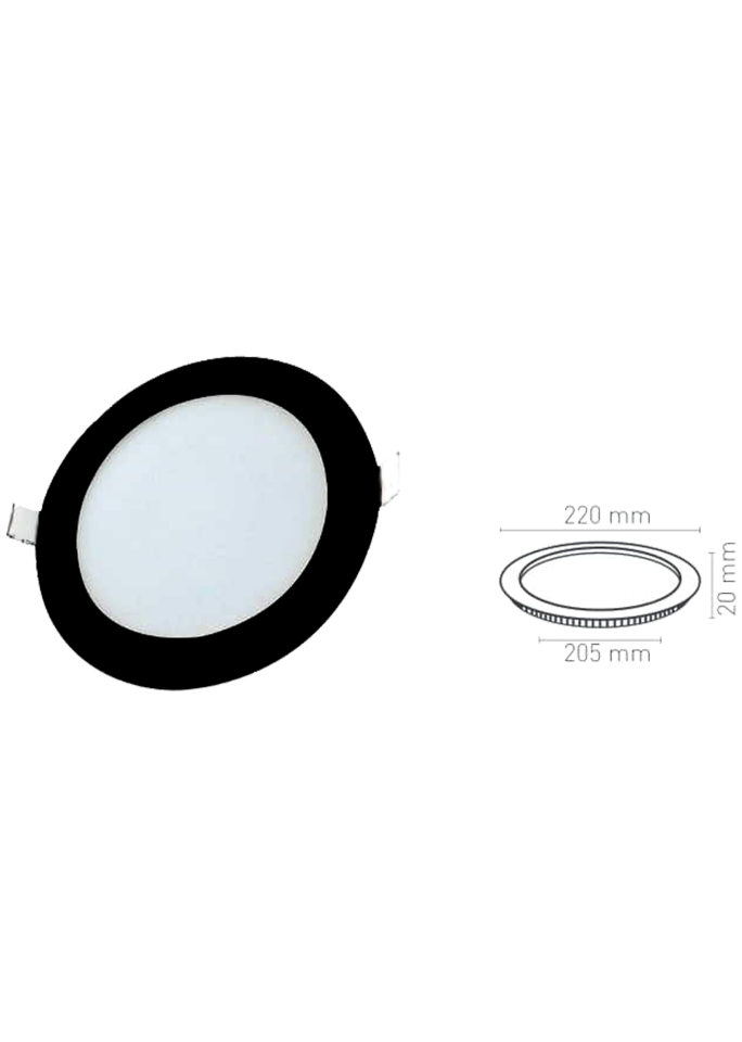 18W Yuvarlak Slim Led Panel Armatür
