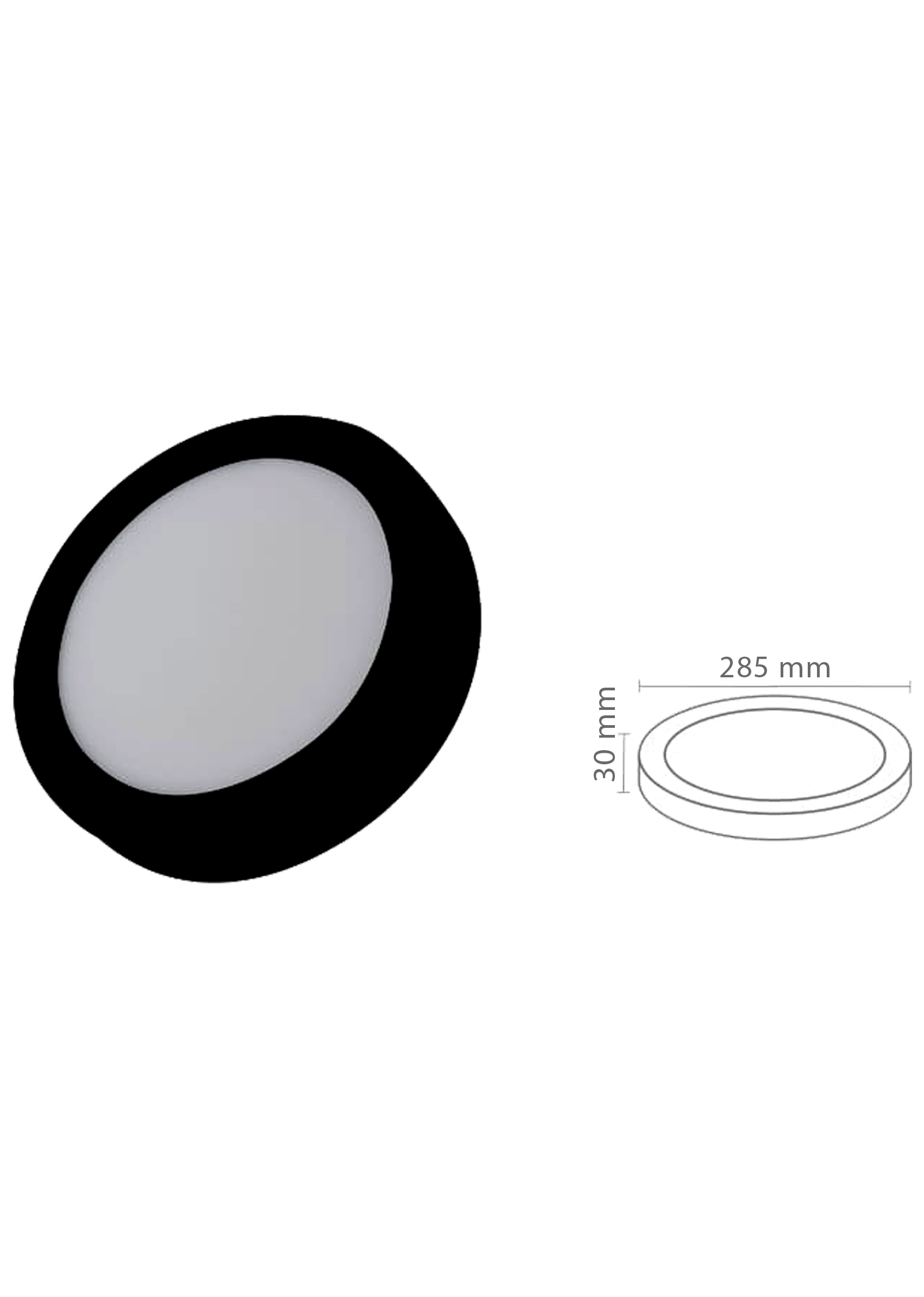 24W Sıva Üstü Yuvarlak Slim Led Panel Armatür