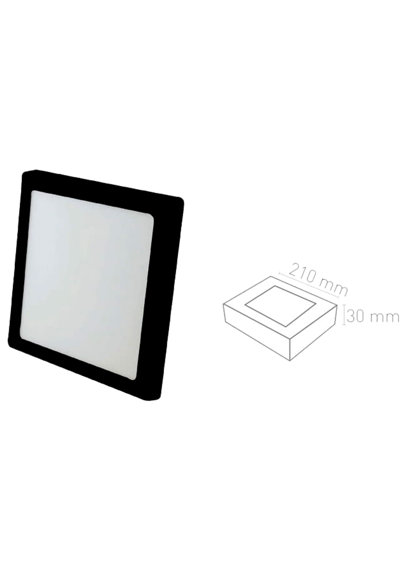 18W Kare Sıva Üstü Slim Led Panel Armatür