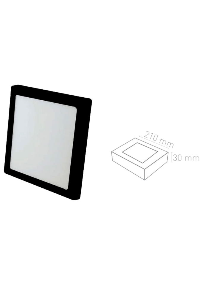 18W Kare Sıva Üstü Slim Led Panel Armatür