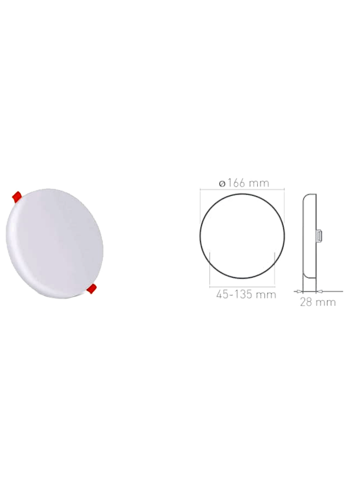 24W Yuvarlak Backlight Led Panel Armatür