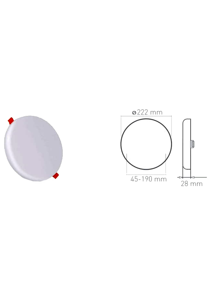 36W Yuvarlak Backlight Led Panel Armatür