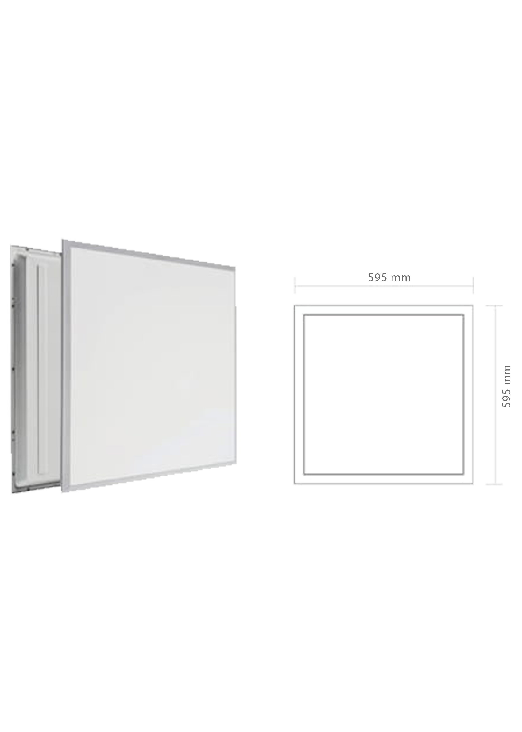 50W 60X60 Backlight Led Panel Armatür