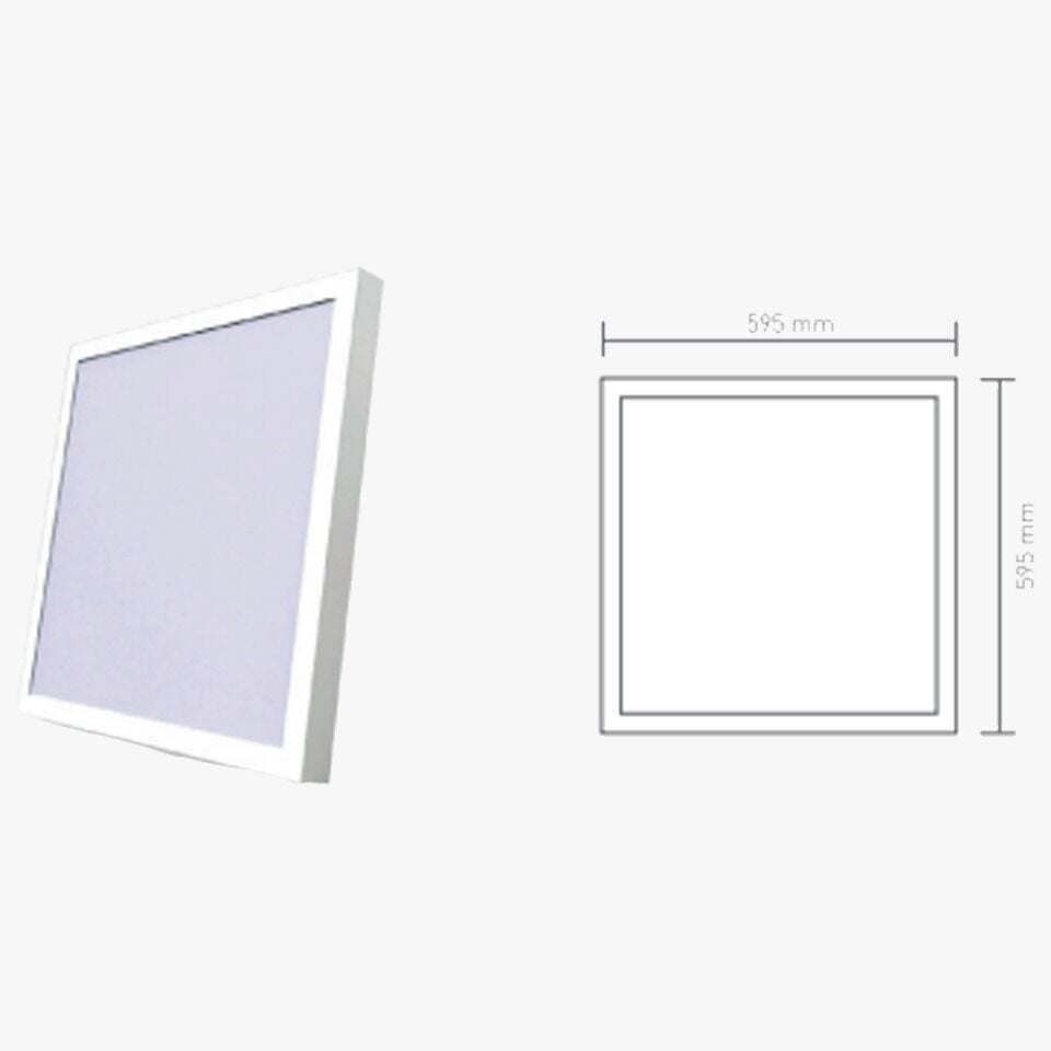 50W 60X60 Backlight Sıva Üstü Led Panel Armatür