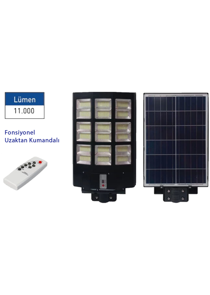 900W Solar Led Sokak Armatürü Fonksiyonel Uzaktan Kumandalı