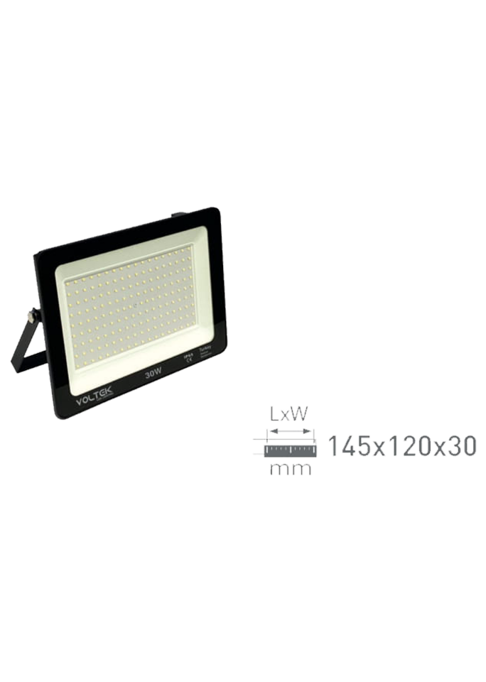 30W Slim Led Projektör Armatür 145x120x30mm