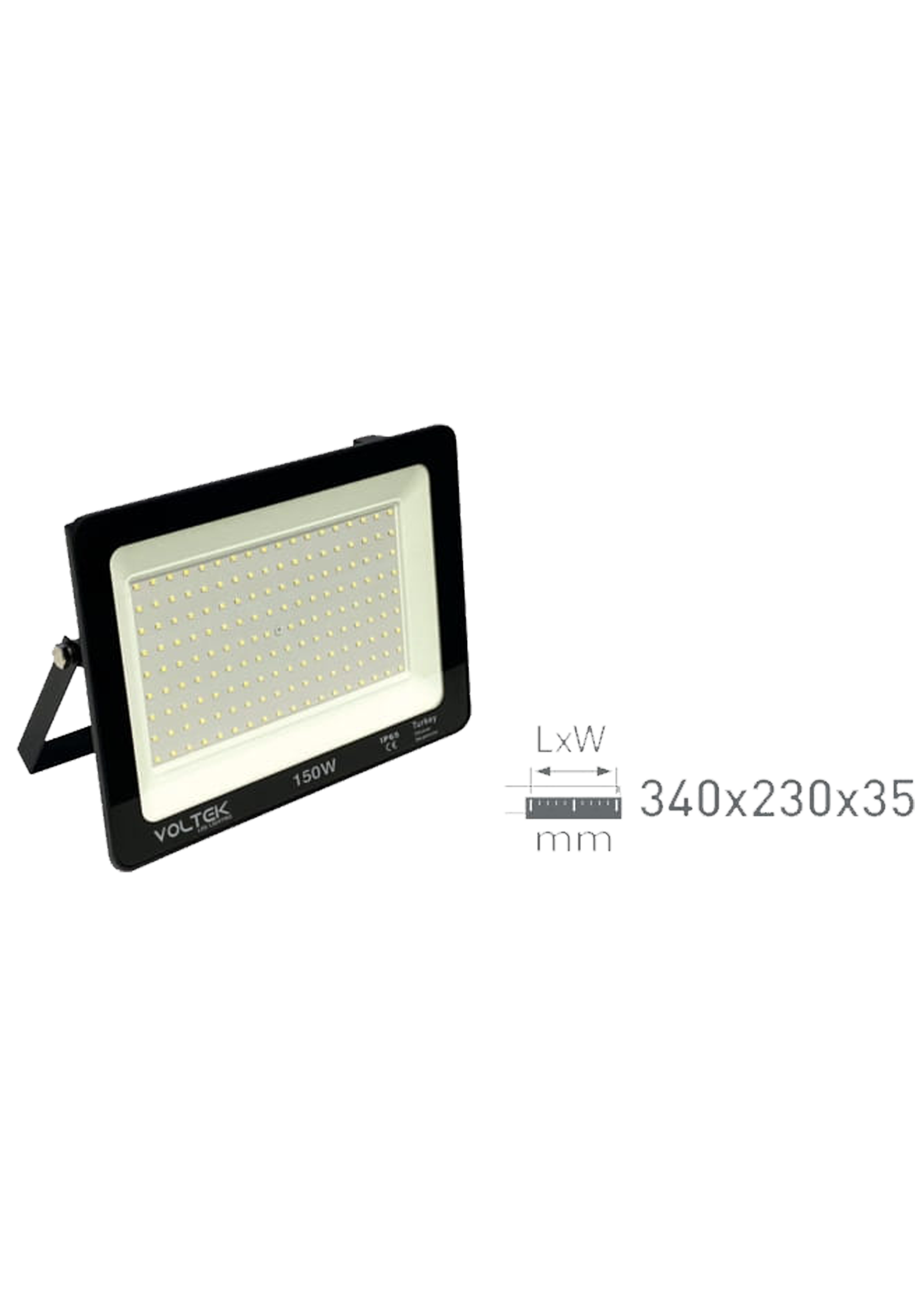 150W Slim Led Projektör Armatür 340x230x35mm