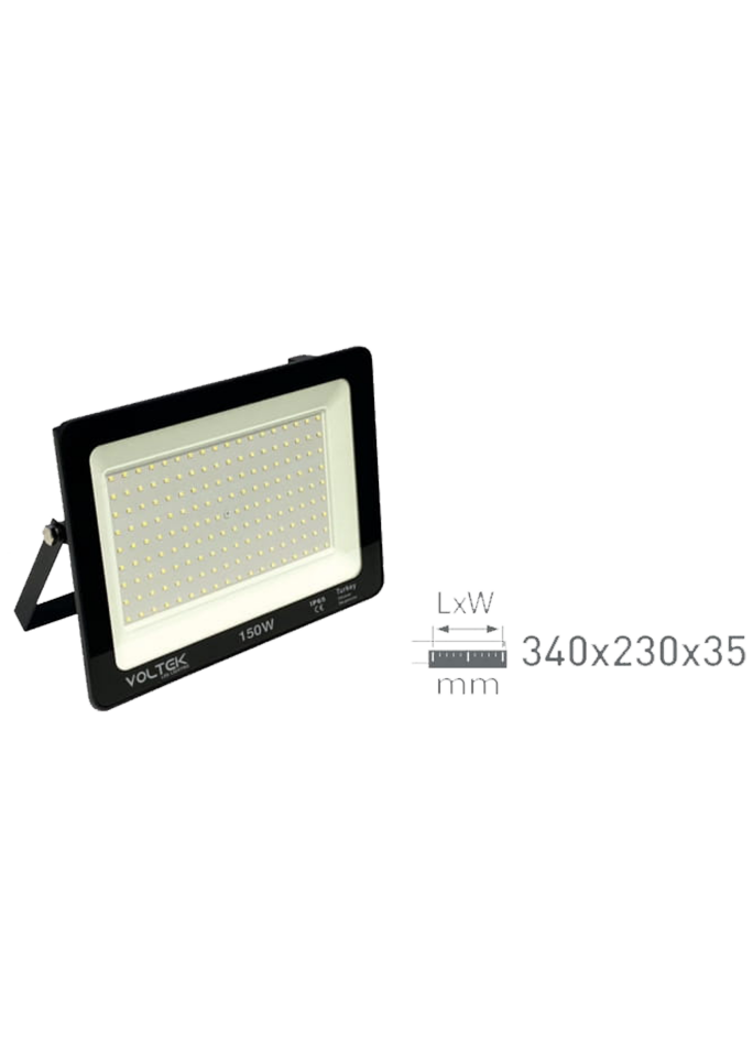 150W Slim Led Projektör Armatür 340x230x35mm