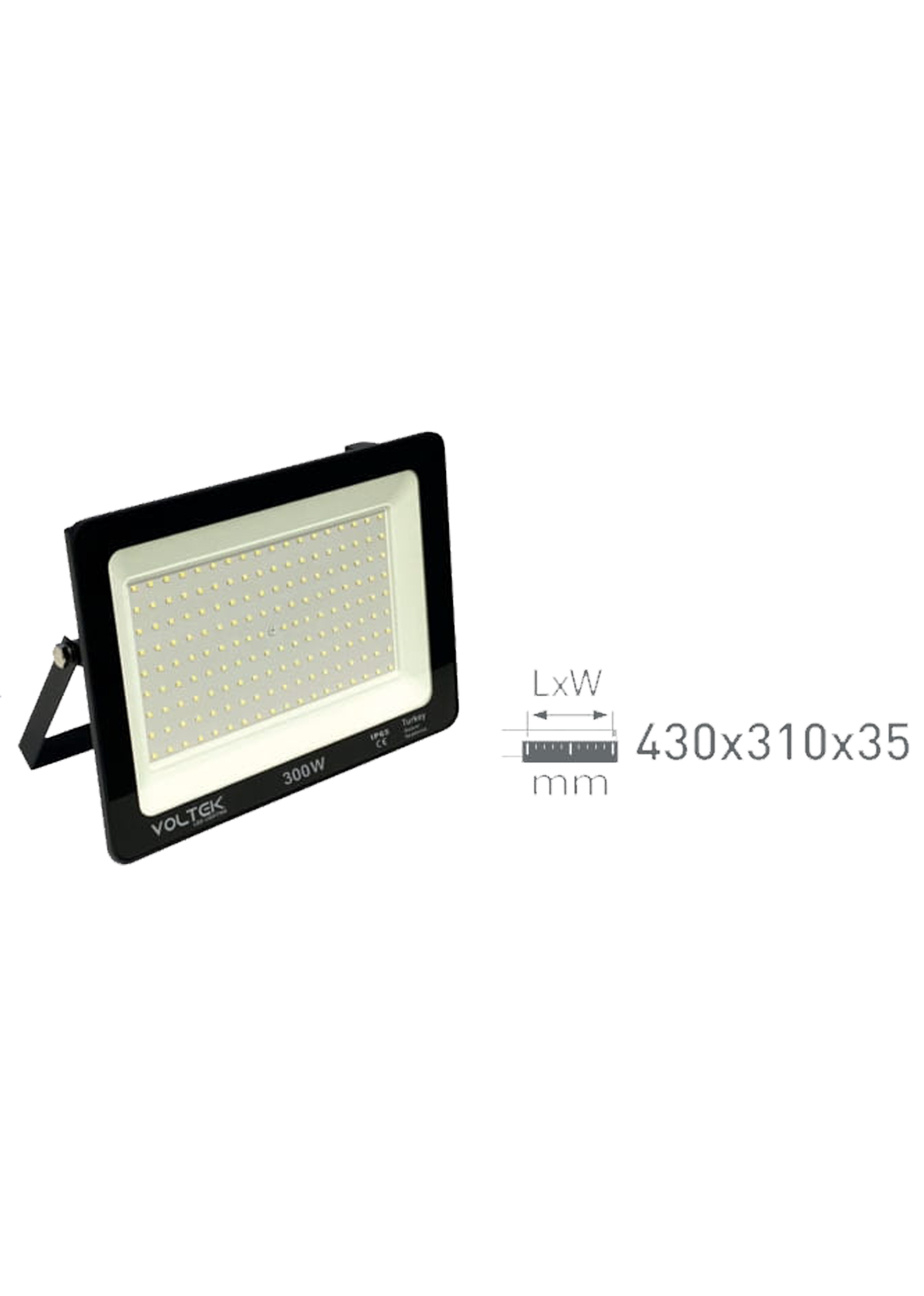 300W Slim Led Projektör Armatür 430x310x35mm