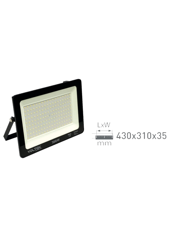 300W Slim Led Projektör Armatür 430x310x35mm