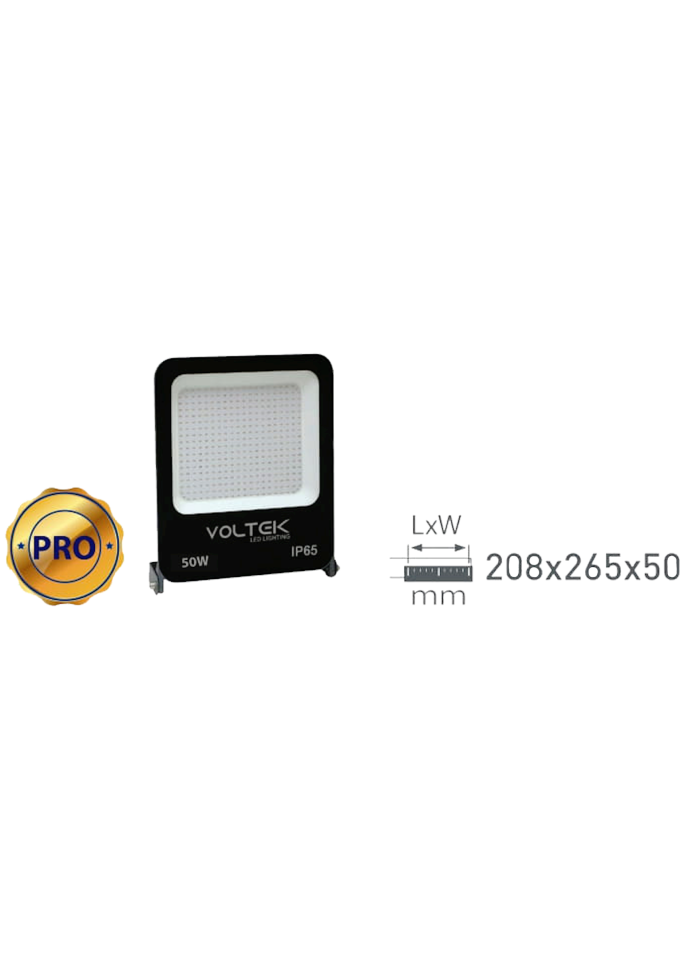 50W Led Projektör Armatür 208x265x50mm
