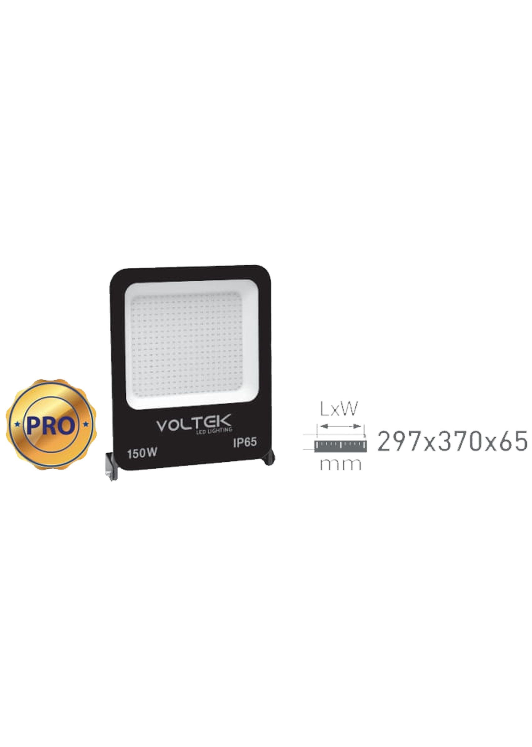 150W Led Projektör Armatür 297x370x65mm