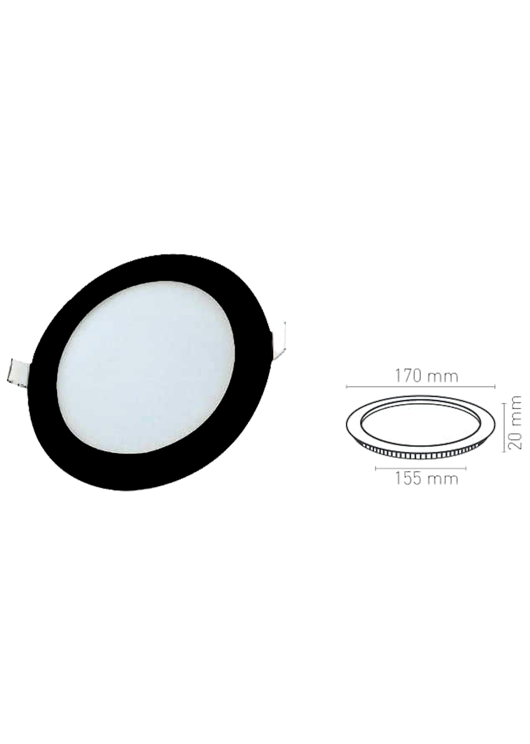 12W Yuvarlak Slim Led Panel Armatür