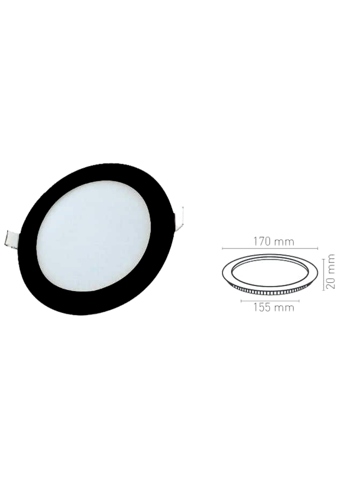 12W Yuvarlak Slim Led Panel Armatür